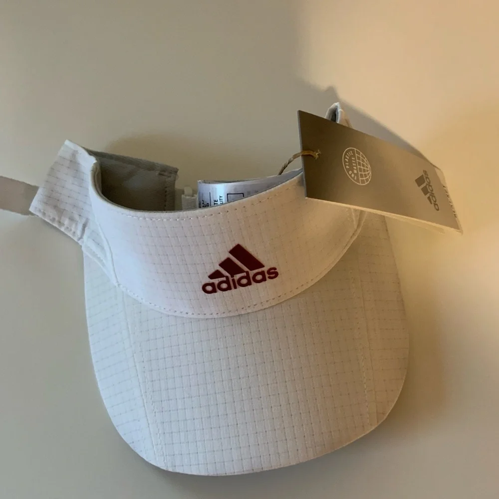 Adidas White Cap with Red Logo - Picture 4 of 4